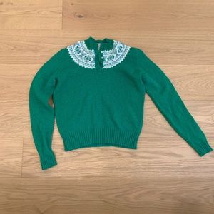 Green sweater